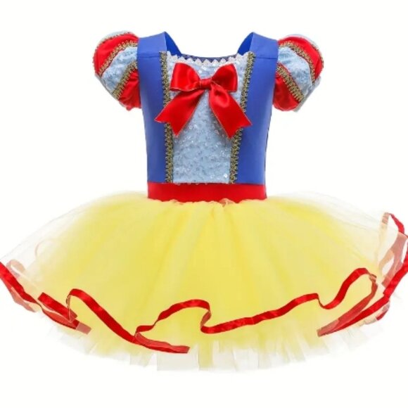 Other - Princess Snow White Tutu Romper Leotard Dress Girls Halloween Costume